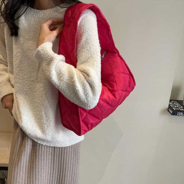 Skuldertasker Quiltede Tote Tasker HVID White