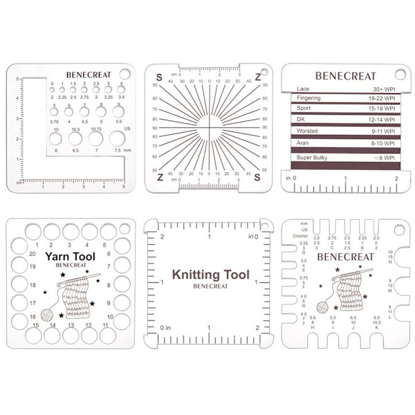 Knitting Gauge Viivaimet Knitting Neula Gauge Tool Knitting Tool