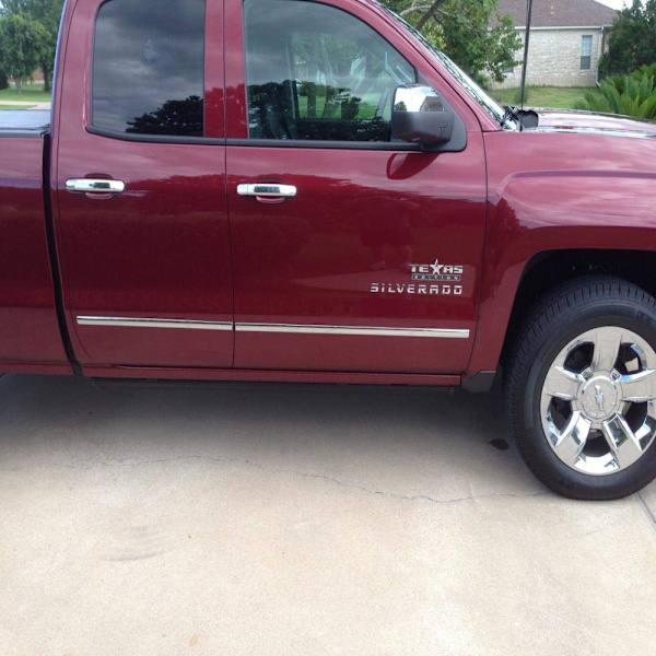 2 STK Texas Edition Emblem Badge 3D Letter Logo Bil Badge Decals