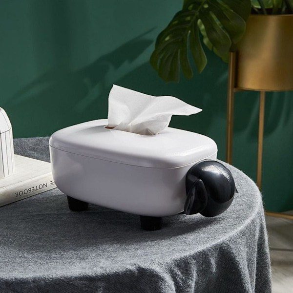 Tissue Box Papir Håndklæde Box SORT Black