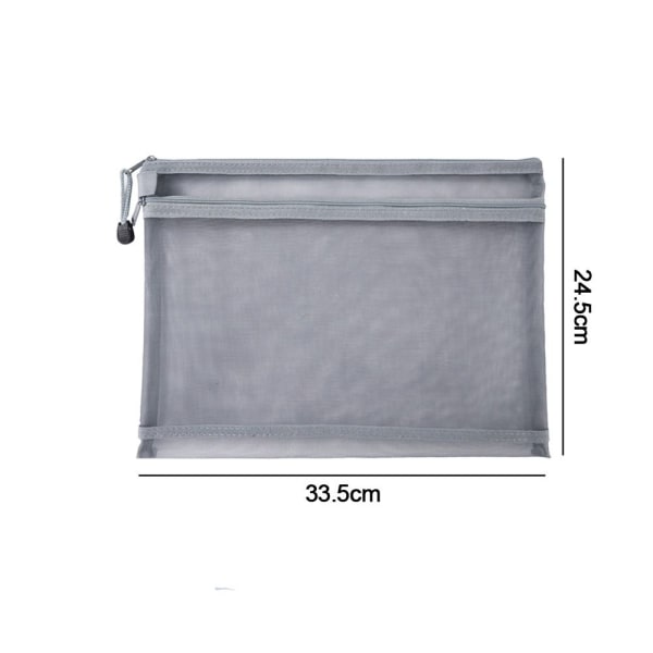 A4 asiakirjalaukku vetoketjullinen case GRAY TYYPPI1 TYYPPI1 grey Type1-Type1