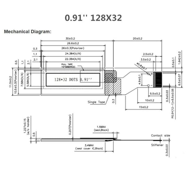 OLED-skjerm OLED-skjermkort OLED LCD-skjermmodul