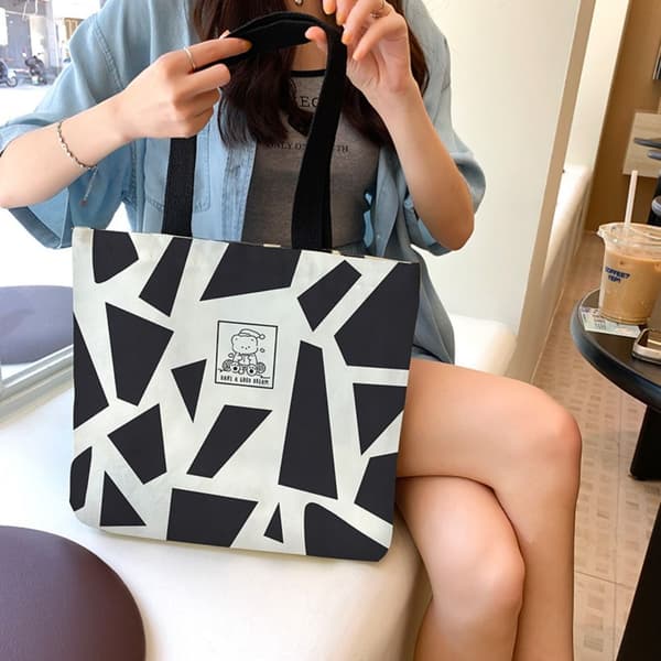 Canvas Shopper Bag Øko Handleveske 3 3 3