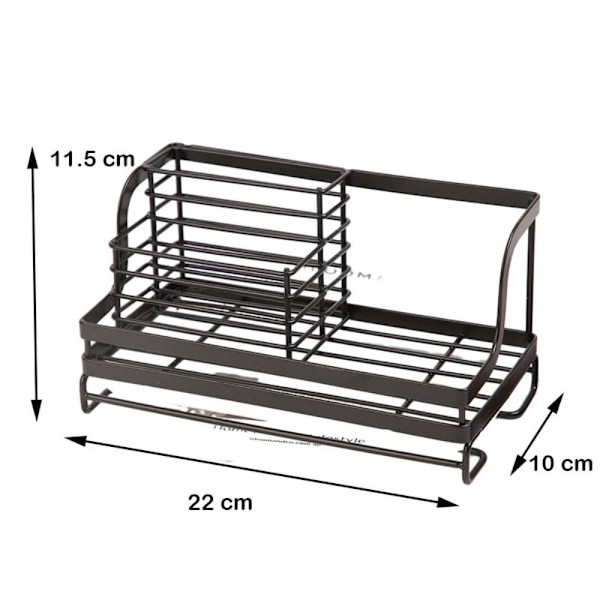 Køkkenvask Organizer Afløbsstativ Køkkenafløbsstativ black