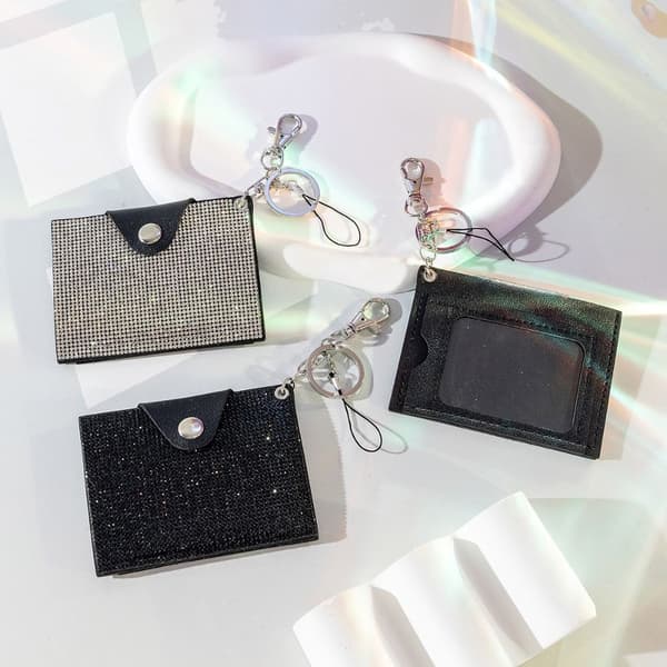 Rhinestone Pung Kort Pung D D D