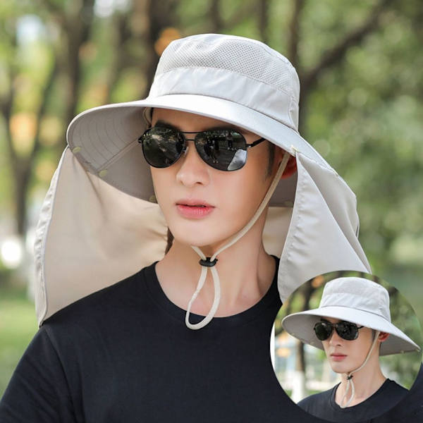 Sommarhatt för män för män utomhussolhatt KHAKI khaki