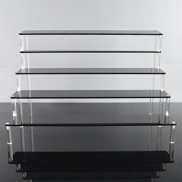 Akryl Display Stativ Figur Hylle 30X8CMFIVE-LAYER FEM-LAYER 30X8CMFive-layer