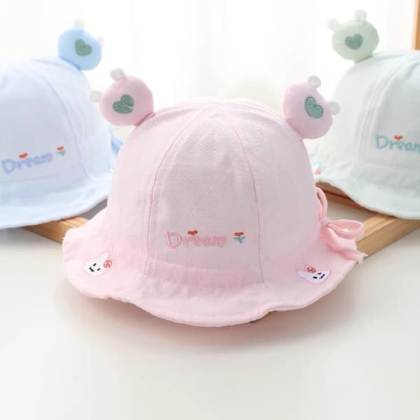 Flickhatt Babykeps ROSA pink