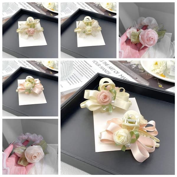 Rose Blomst Grab Clip Hårklype D D D