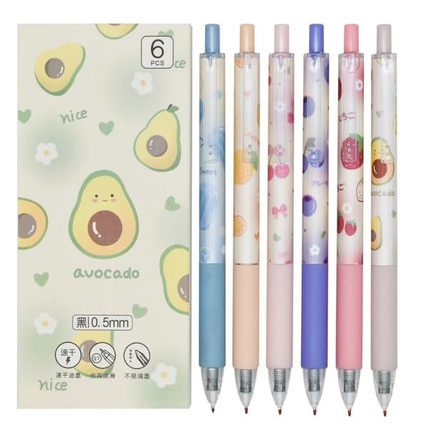 6/12 ST Gelépennor med bläckspets 12pcs