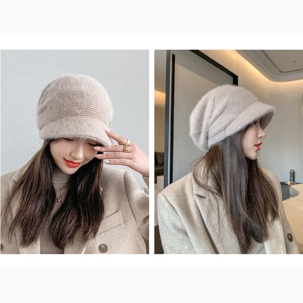 Strikkede Beanies Kvinder Beanie Caps SORT black
