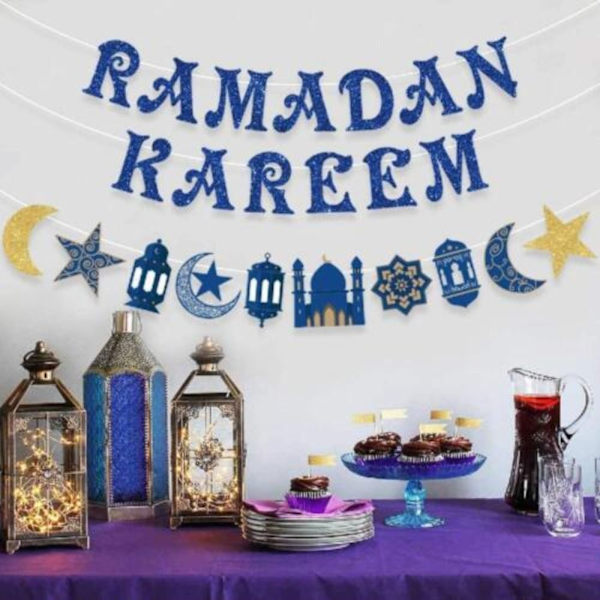 Ramadan Kareem Banner Eid Mubarak Ornament A A