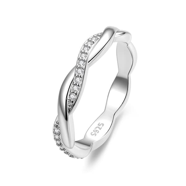 Fingerring Bred Kant Ringer SØLV 8 silver 8