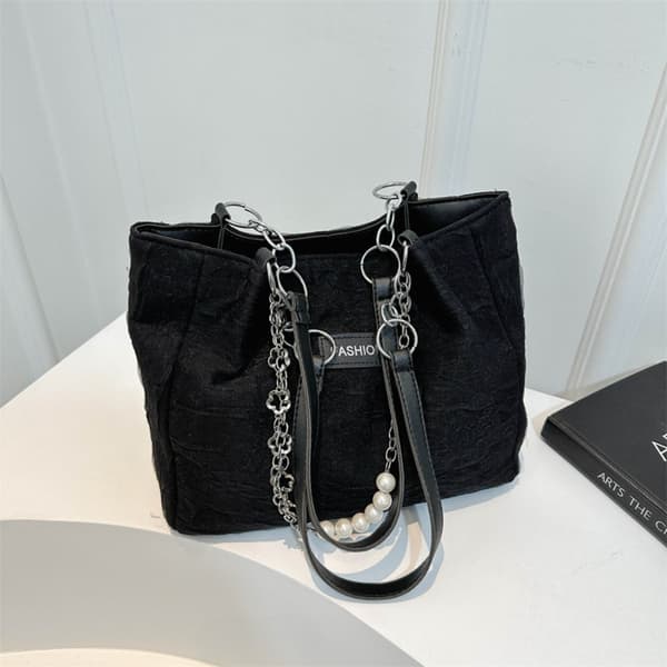 Perle Håndtaske Skuldertaske SORT Black