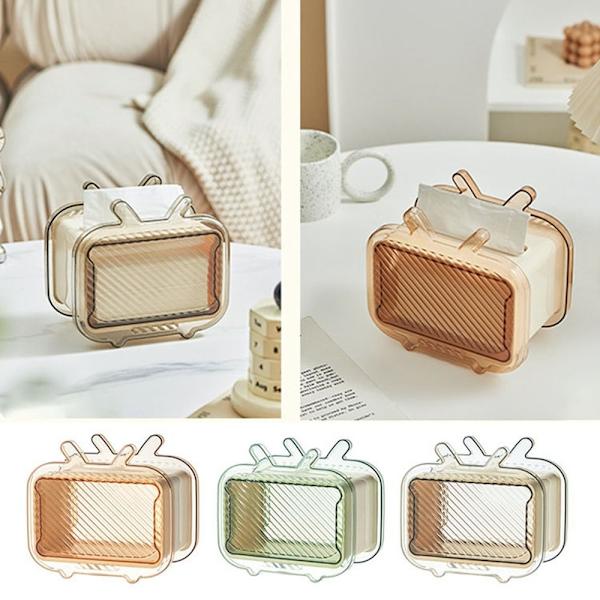 Transparent silkekasse papirholder FARVE 3 FARVE 3 Color 3