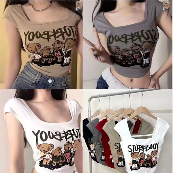 Crop Cami Topit VALKOINEN White