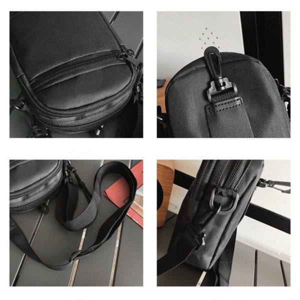 Olkalaukku Crossbody Matkapuhelinlaukku MUSTA black