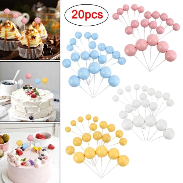 Ball Cake Topper Ball Plug-In BLUE SET SET blue set-set