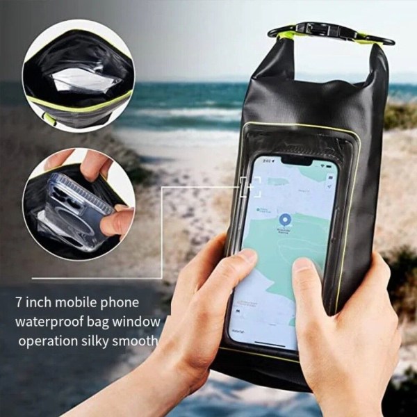 2L Simning Waterproof Bag Messenger Bag KAMOUFLAGE BLÅ Camouflage Blue