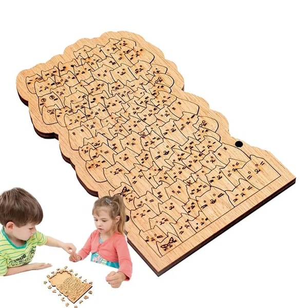 Hundred Cat Puzzle Pysyvä Sata Cats Palapelit Peli Jigsaw