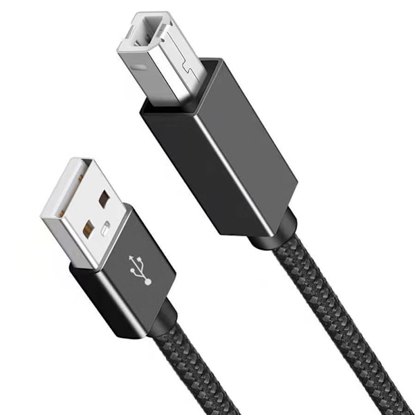 Skrivarkabel USB A till USB B 2.0 GRÅ 3M Grey 3m