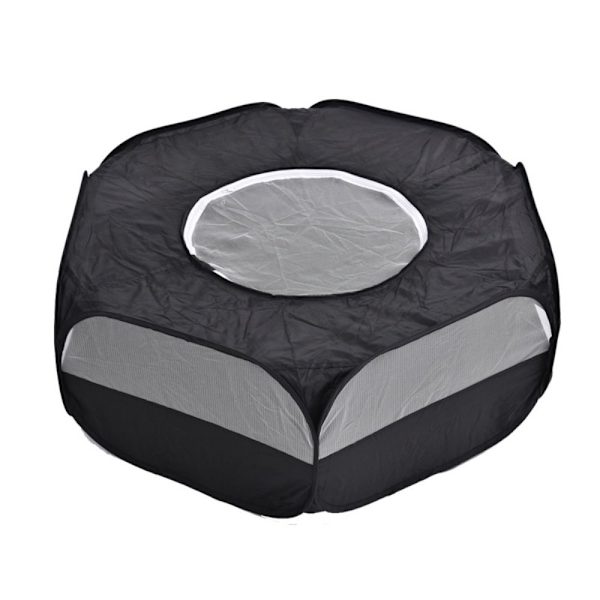 Lille Hamsterbur Pindsvineburtelt SORT MED DÆKNING MED black with cover-with cover