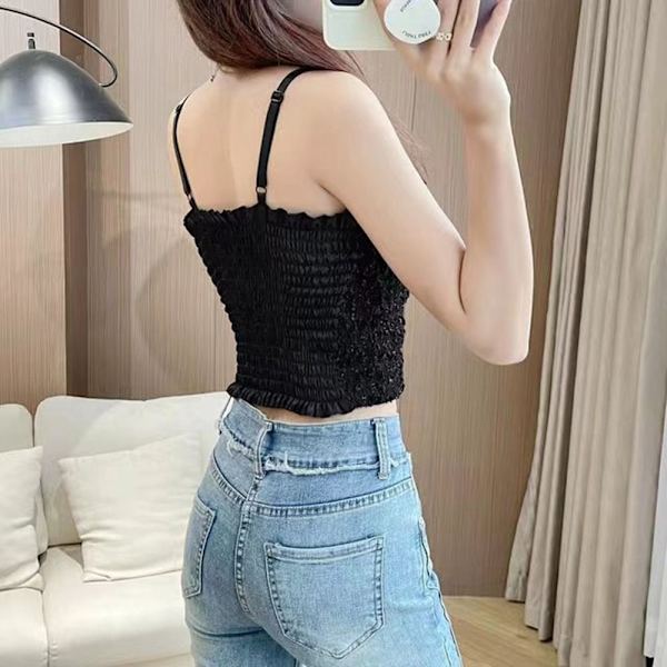 Bowknot Camisole ermeløse tanktops FARGE 3 FARGE 3 Color 3
