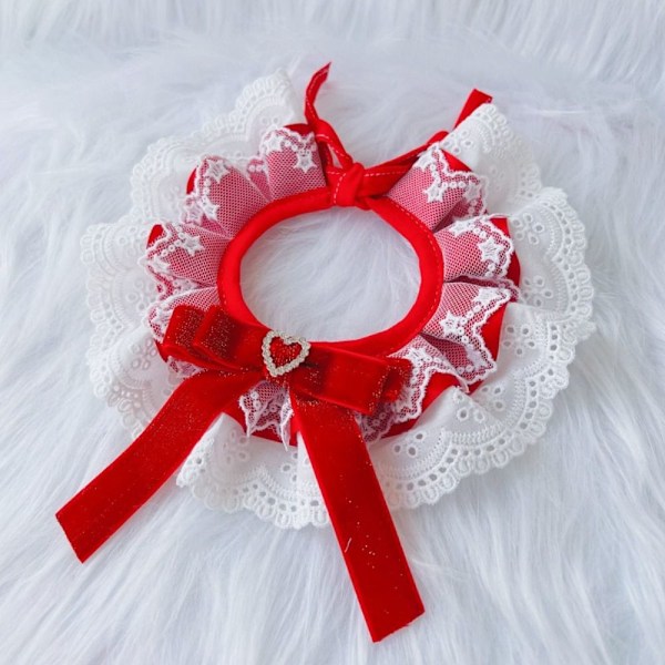 Koiran ruokalaput Lemmikkihuivi RED M Red M