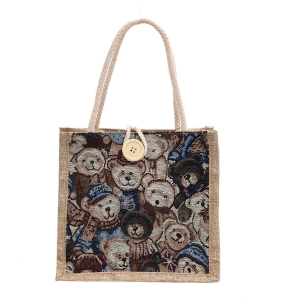 Cartoon Pattern Handbag Portable Tote Bag STYLE A STIL A Style A