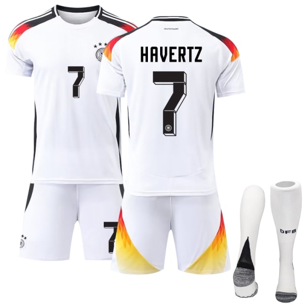 UEFA Euro 2024 Germany Home Kids Football Kit No. 7 Havertz 22
