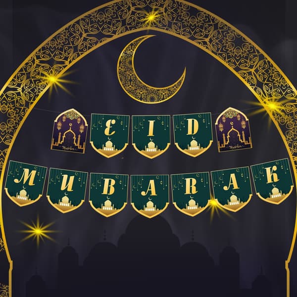 Eid Mubarak Banner Eid al-Fitr Fest A