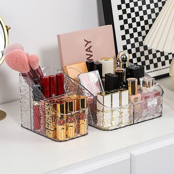 1 Stk Kosmetik Opbevaringsboks Desktop Opbevaring Case Rack 4 GRIDS 4 4 Grids