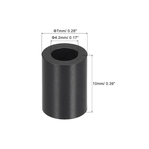 100 Stk Rund Spacer Skive Plast Standoff til 3D Printer TV 100Pcs