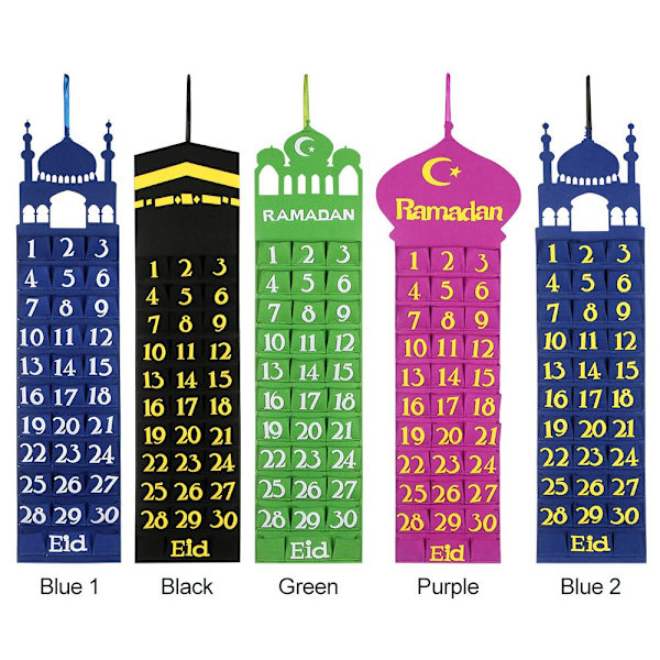 Eid Mubarak Filtkalender BLÅ 1 BLÅ 1
