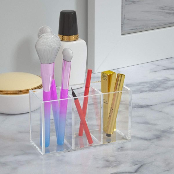 2 stk Bestik Organizers Redskabsholder Desktop Opbevaring Transparent 2 Pcs-2 Pcs