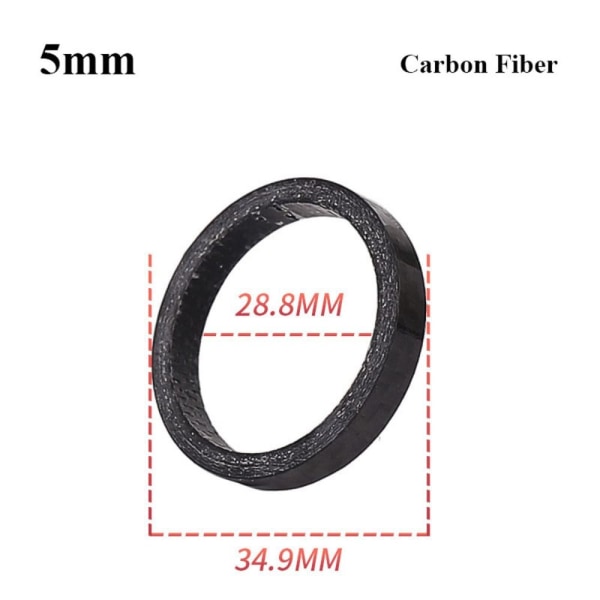 Sykkelgaffelavstandsstykker Headsetgaffelavstandsstykker 10MMKARBONFIBER 10mmCarbon Fiber