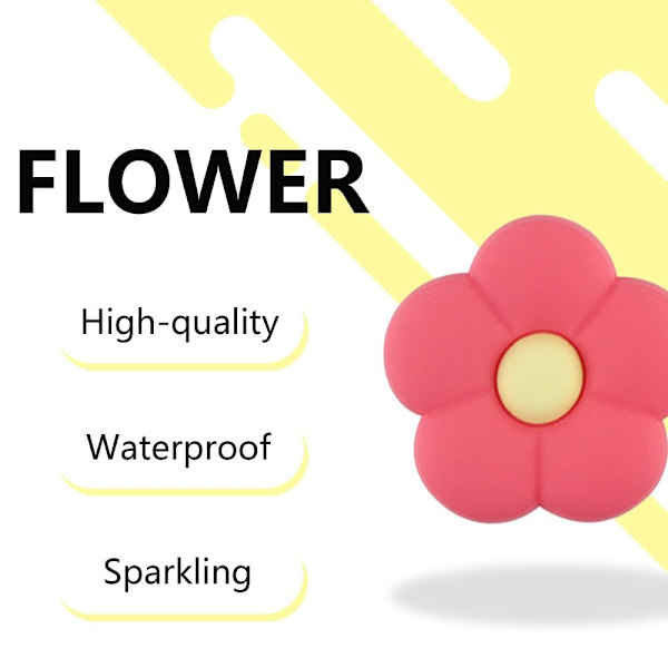 6 Stk Blomster Charms til Bogg Tasker Strandtaske Tilbehør Charms
