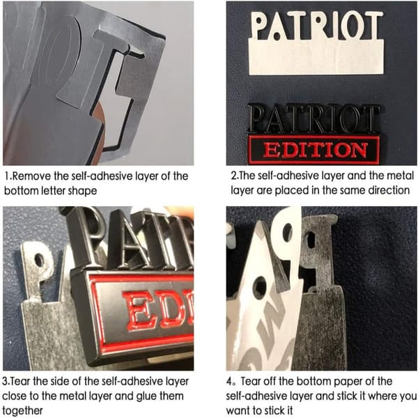 2 kpl Rustbox Edition -embleemitarra 3D-metallilogolla autoon
