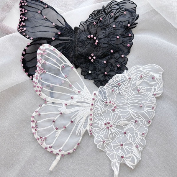 Butterfly Patch Clothes Patches SORT B ​​B Black B-B