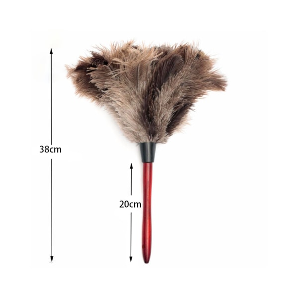 Strutsfjær Pelsbørste Strutsfjær Duster Brush Feather