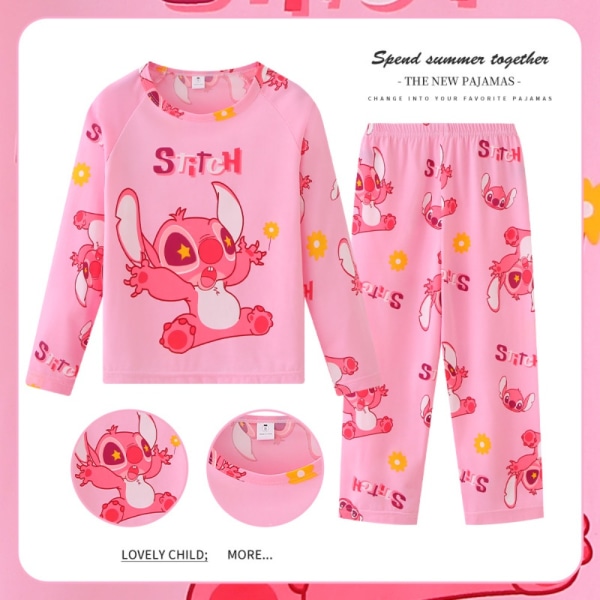 Stitch Lasten Pyjamat pojille ja tytöille Söpö casual 16