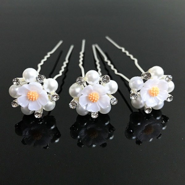 Pearl Flower Hårnål Stick Brude Hårnål 16 16 16