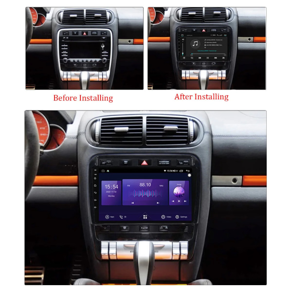 2Din IPS delad skärm Android Car Dvd Player Bil Auto Radio 4G WIFI BT Stereo AM FM RDS Gps Naviga