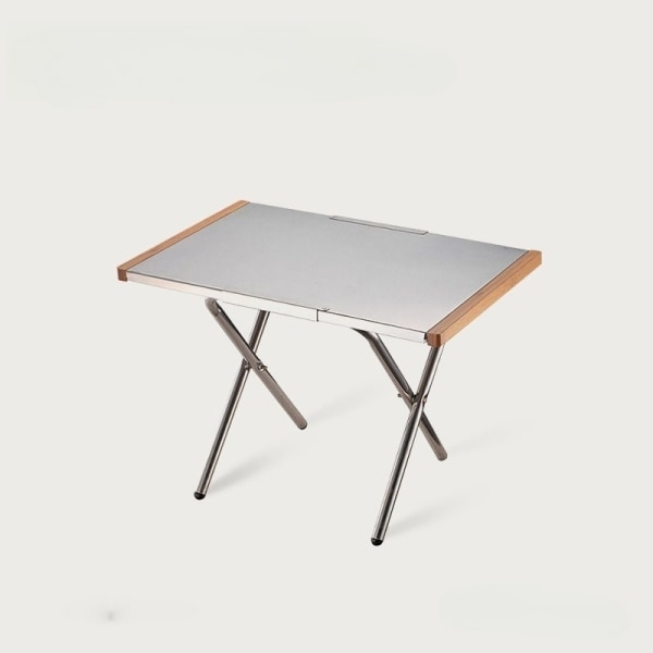 Utomhus bärbart multifunktionellt campingbord fällbart bord i rostfritt stål picknick grillbord lätt att bära för hemmabruk