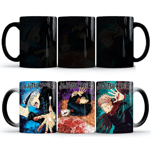 Jujutsu Kaisen Färgväxlande Mugg Keramisk Kaffekopp Termisk Tekopp Nyhetspresent