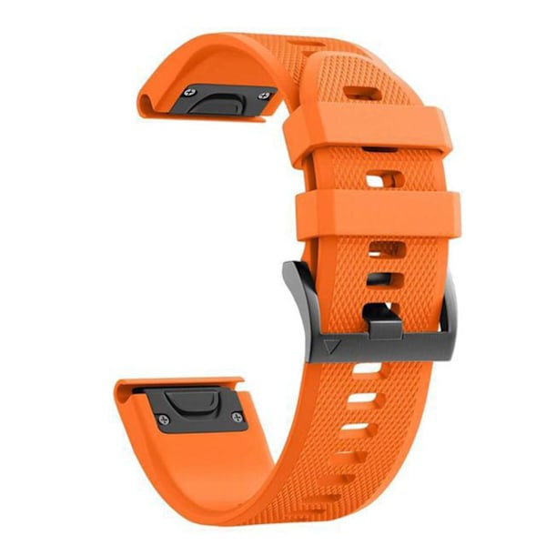 Watch Band 22Mm Snabb Release Mjuk Silikon Smart Klocka Handledrem Ersättning Kompatibel Garmin Fenix 7X 6X 6 5X Pluss Orange