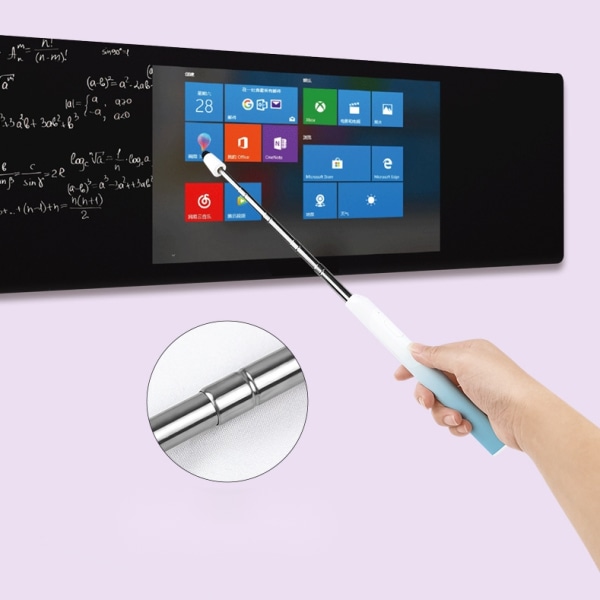 Office PPT-sida Vridning Penna Touch Skriva Penna Laserpekande pekskärm Multifunktionspekare-blå