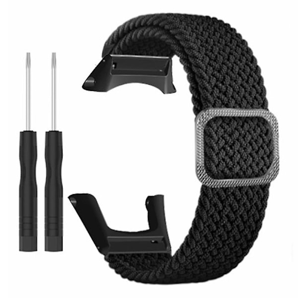 För Suunto Ambit3/Ambit2/Ambit Flätat Nylon Klockarmband Justerbar Handledsrem Black Style A Suunto Ambit 3