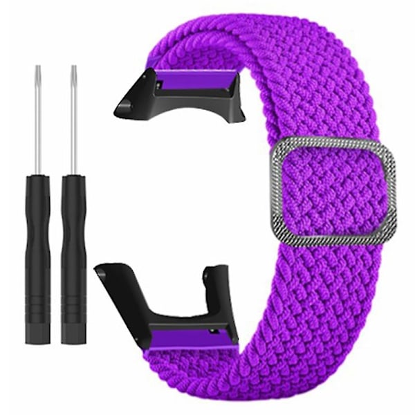 För Suunto Ambit3/Ambit2/Ambit Flätat Nylon Klockarmband Justerbar Handledsrem Purple Style M Suunto Ambit 3