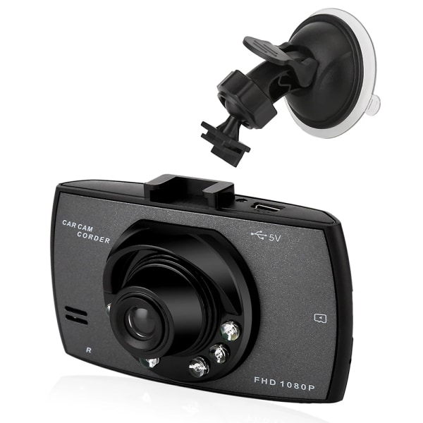 G30 2,2 tums osynlig instrumentbräda Bilkamera för fordon med bilvideo DVR-inspelare 90 graders vidvinkelobjektiv DashCam black None